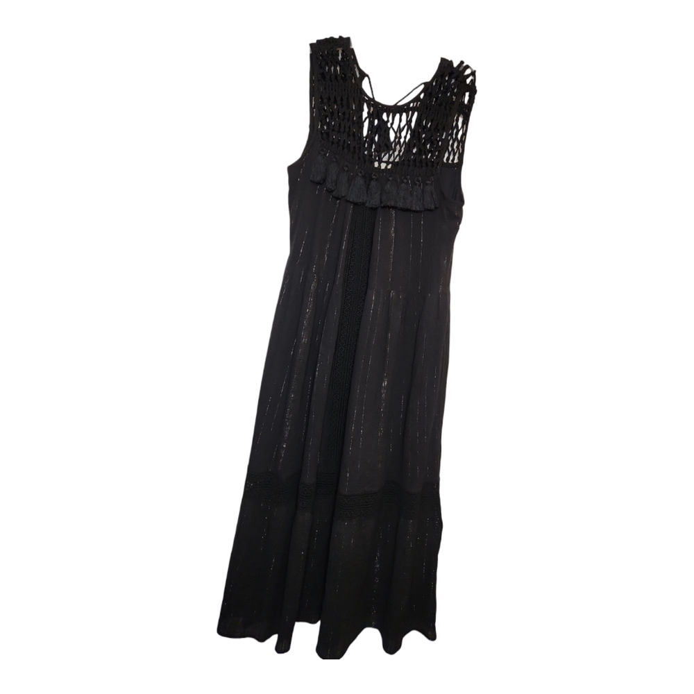 Maeve Anthropologie Small Abilene Eyelet Knit Tassle‎ Dress